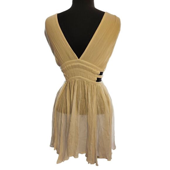 WINDSOR Striking Womens Mini Cut-out Skater Dress Medium  Size Medium. Dual plun - Picture 2 of 4